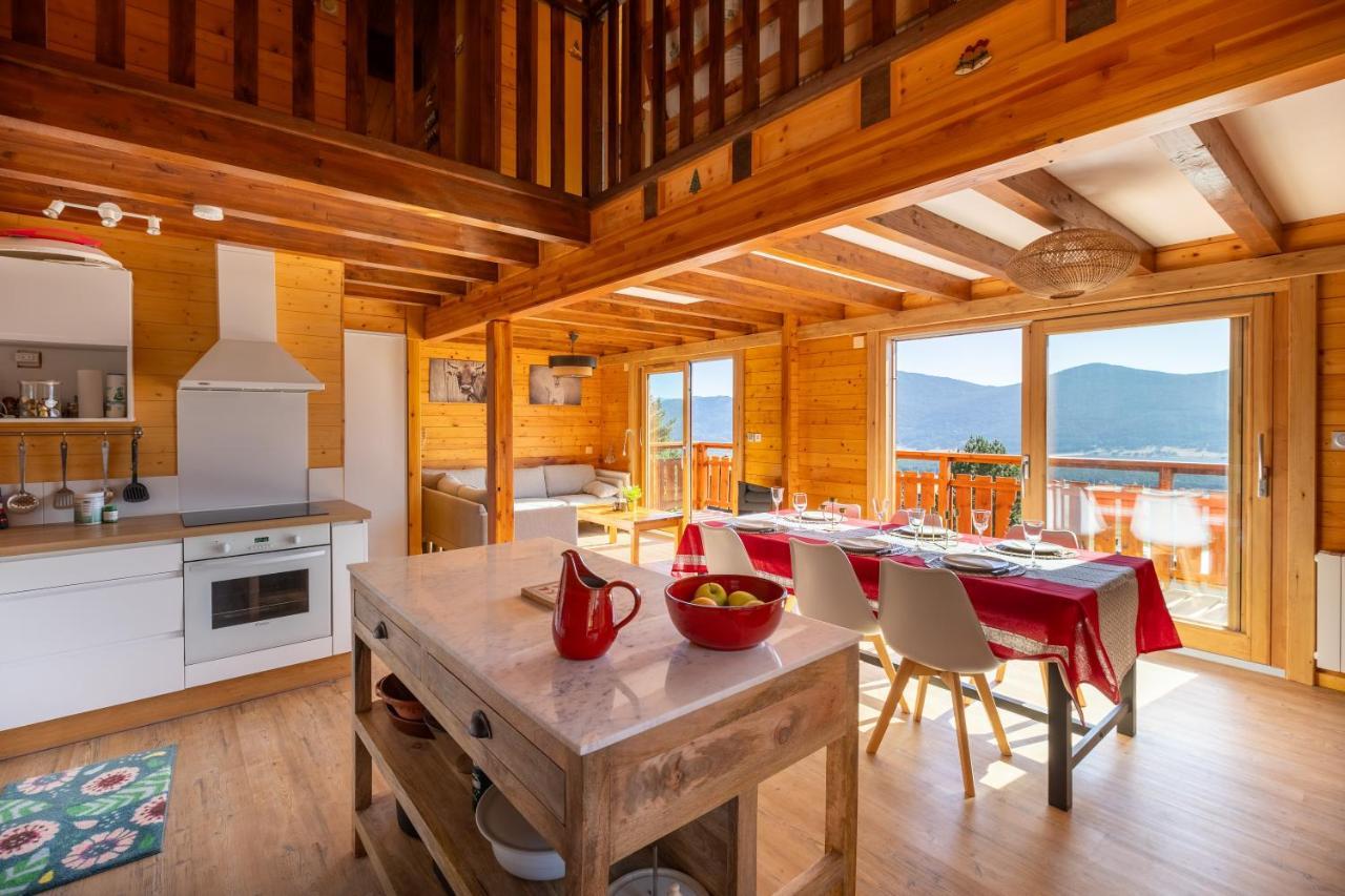 Chalet Les Tilleuls - Jolie Vue Montagne Et Lac ليز أونجليه المظهر الخارجي الصورة